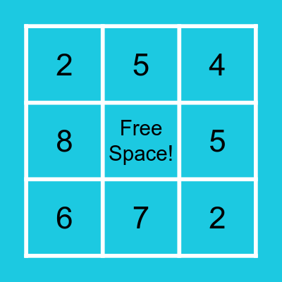 Division Bingo! Bingo Card