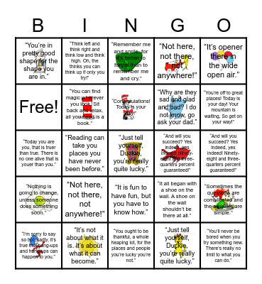 Dr. Seuss Bingo Card