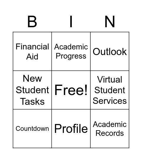 CCC Portal Bingo Card