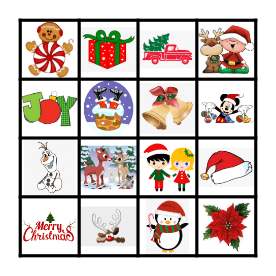 Christmas Bingo! Bingo Card