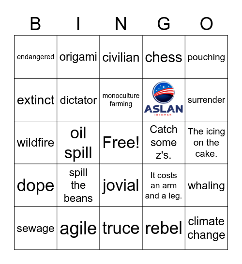 Review Bingo - 8th Level Bingo Card