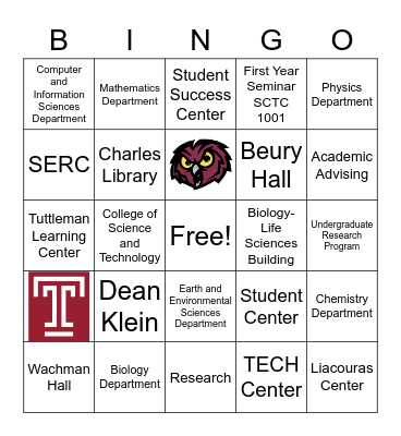 CST Bingo Card