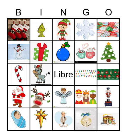 Feliz Navidad Bingo Card