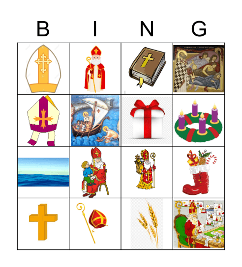 Sveti Nikola Bingo Card