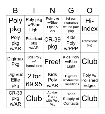 Period 12 Bingo Card