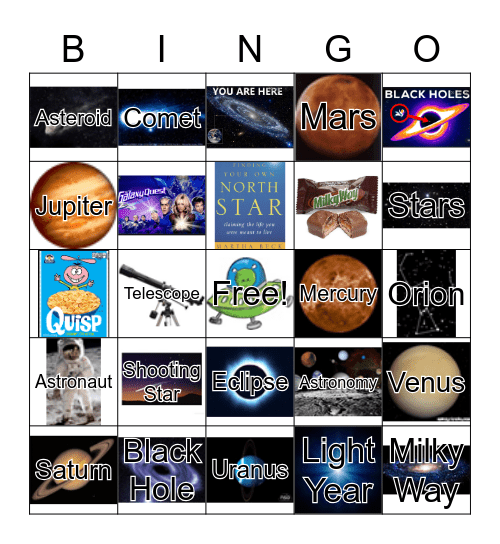 ~ ASTRONOMY ~ Bingo Card