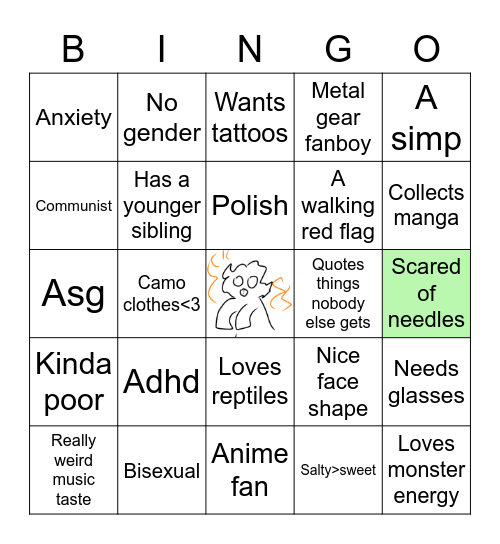 Disaster bingo Card