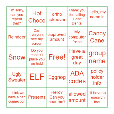 HO HO HO - Lets Play BINGO! Bingo Card