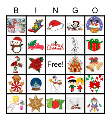 Christmas Bingo Card