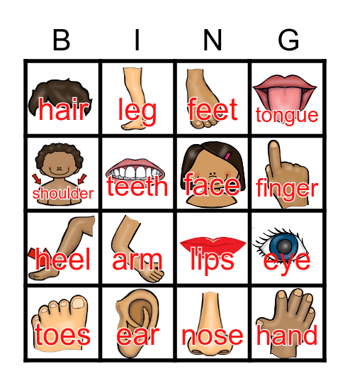 BODY Bingo Card
