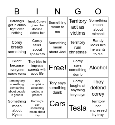 Christmas Fun!!! Bingo Card