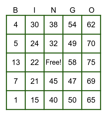 PCBINGO_355528 Bingo Card