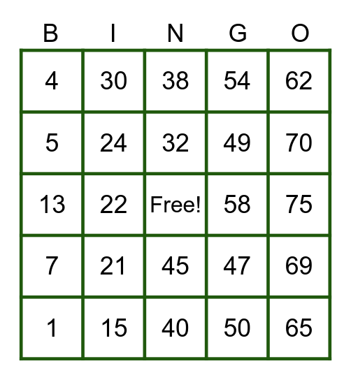 PCBINGO_355528 Bingo Card