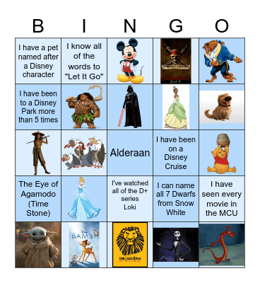 GPP's Holiday Party | Virtual Disney Bingo! Bingo Card
