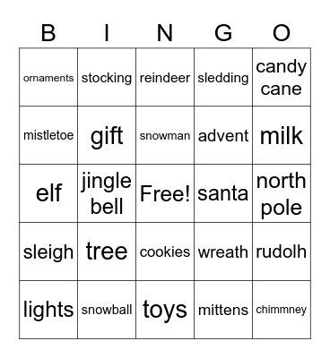Number Bingo 1-75 Bingo Card