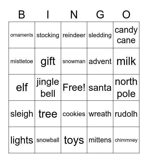 Number Bingo 1-75 Bingo Card