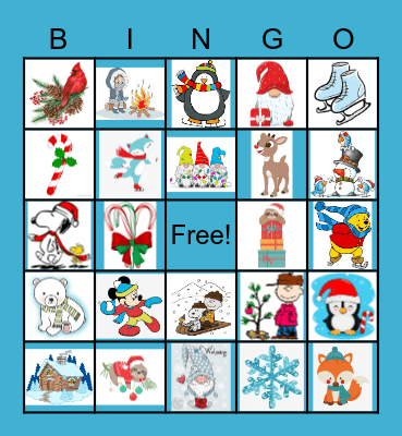 2021 CIU Winter Bingo! Bingo Card