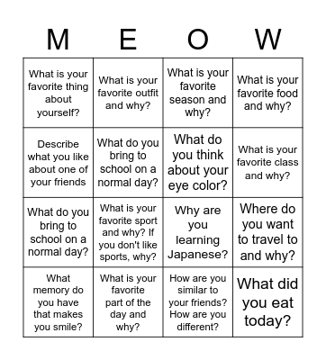 January 2022 JSC Bingo Card