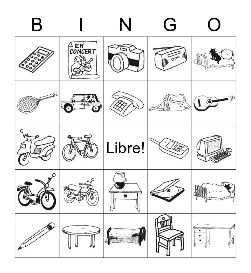 Lesson 9 Vocabulary Bingo Card