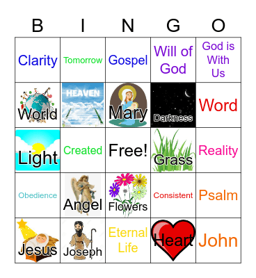 December 5, 2021 Bingo Card
