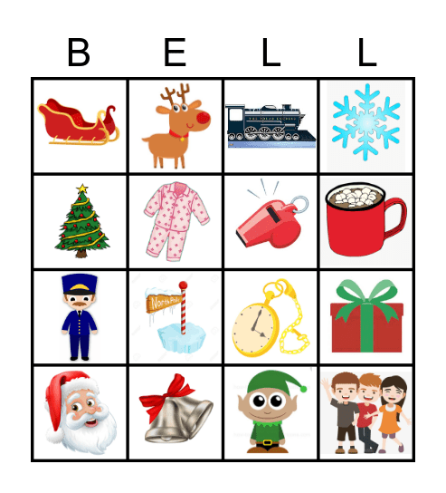 POLAR EXPRESS BINGO! Bingo Card