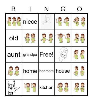 HOUSE SIGNS Bingo Card