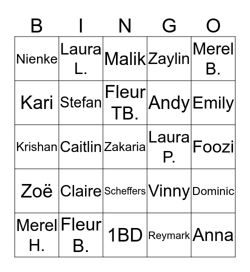 Wie is de Mol? Bingo Card