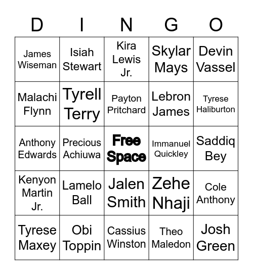 Stapes_Breaks Friday Night Lights Bingo Card