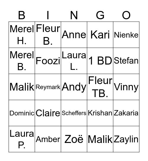 Wie is de Mol? Bingo Card