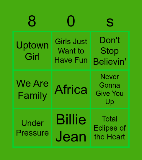 Hood Bingo!!! Bingo Card