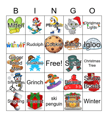 Winter Bingo Card