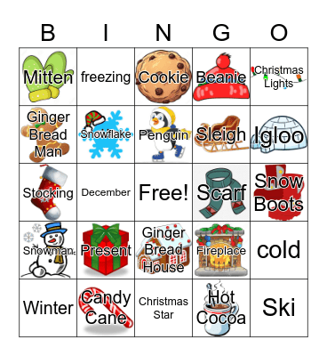 Winter Bingo Card