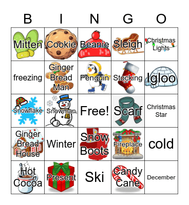 Winter Bingo Card