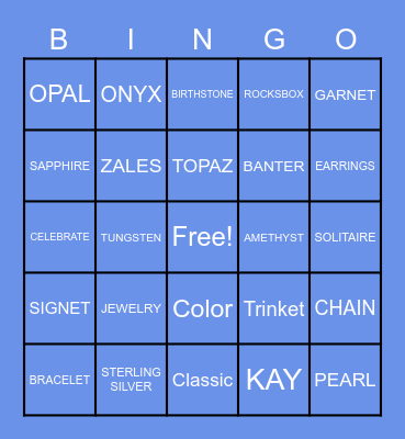 Town Hall Bingo Card