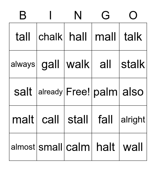 SPIRE 2.2 AL Bingo Card