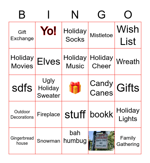 Winter Bingo Card