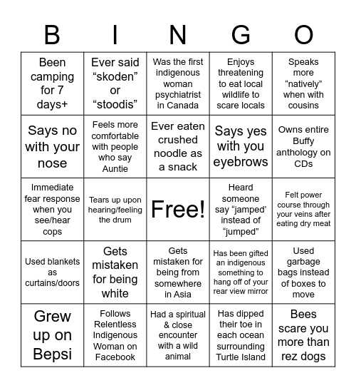 HOLIDAY BINGO Card