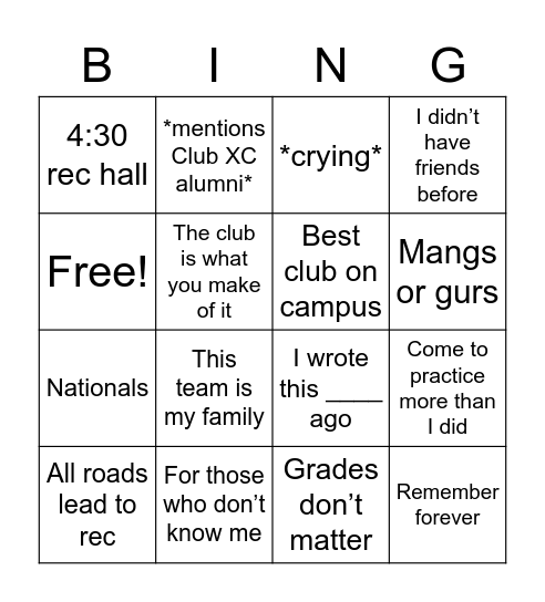 BING BONG 👹 Bingo Card