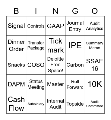 Busy Season Bingo Card