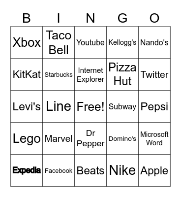 Logos Bingo Card