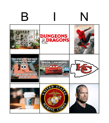 Who Am I? Bingo Card