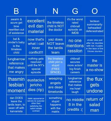 EVIL FLUX FINALE Bingo Card