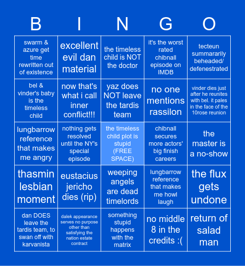 EVIL FLUX FINALE Bingo Card