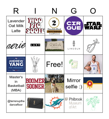 All Things Terren + Jake! Bingo Card