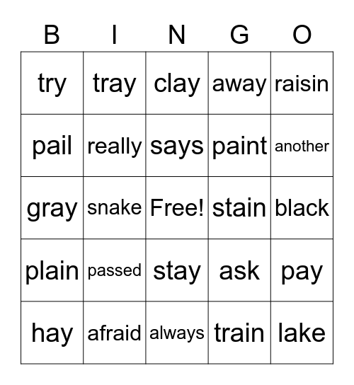 Module 4 Week 2 Bingo Card