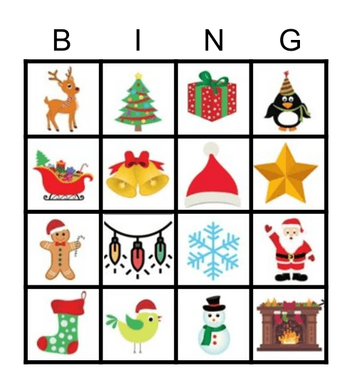 karácsony Bingo Card