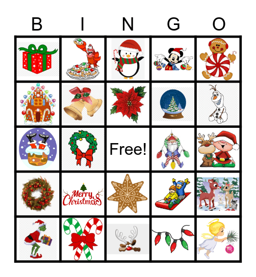 Christmas Bingo Card