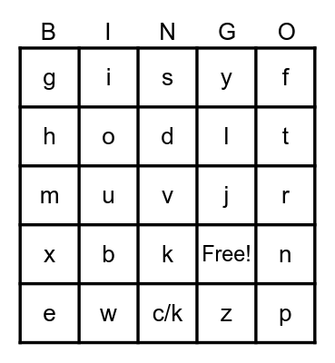 Do you know? Bingo Card