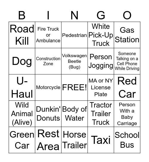 BEANGO Bingo Card