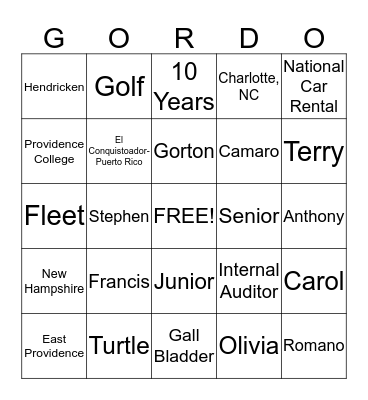 Happy 50th  Bingo Card